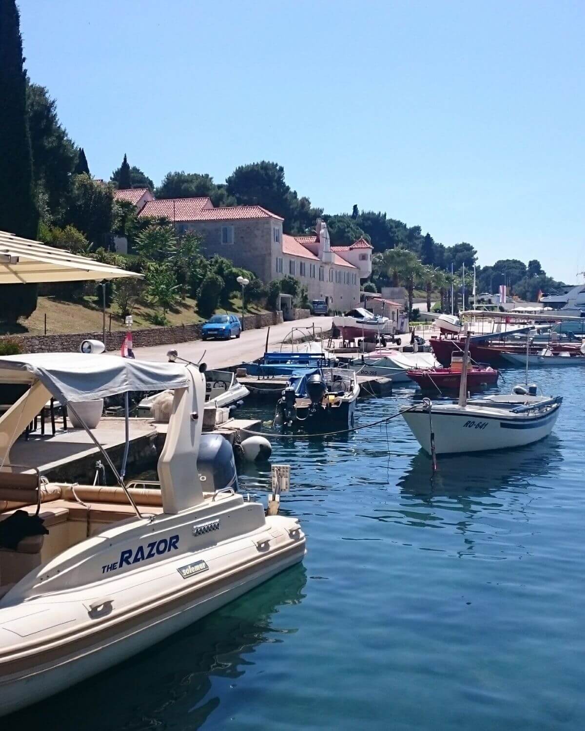 Maslinica harbor on Šolta Island during full-day boat tour